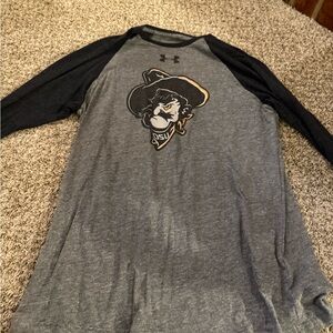 LG Gray and Black Short Sleeve Tee
